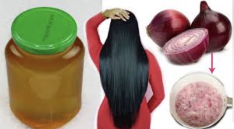 Cebolla hervida para el cuidado del cabello
