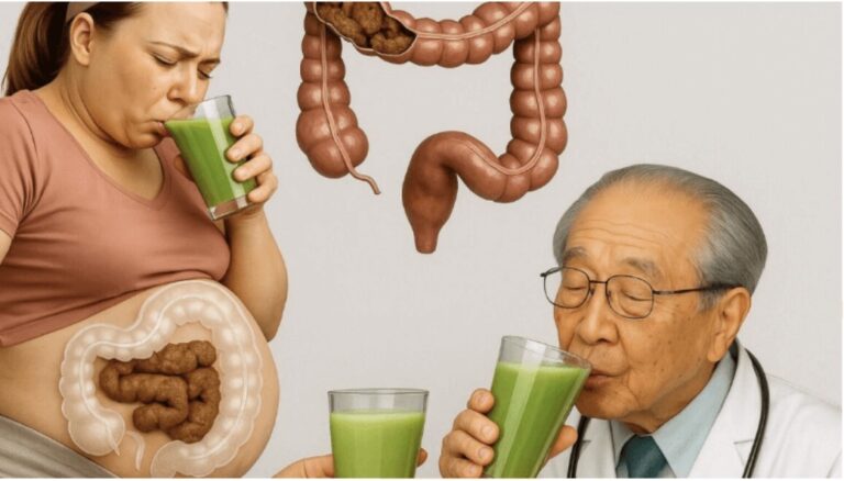 Jugo japonés para desintoxicar el colon y reducir el abdomen inflamado